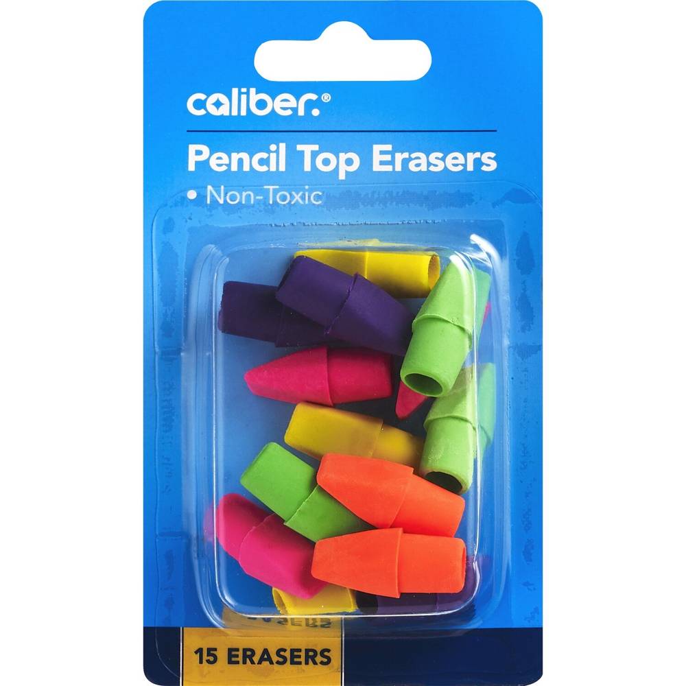 Caliber Pencil Cap Erasers