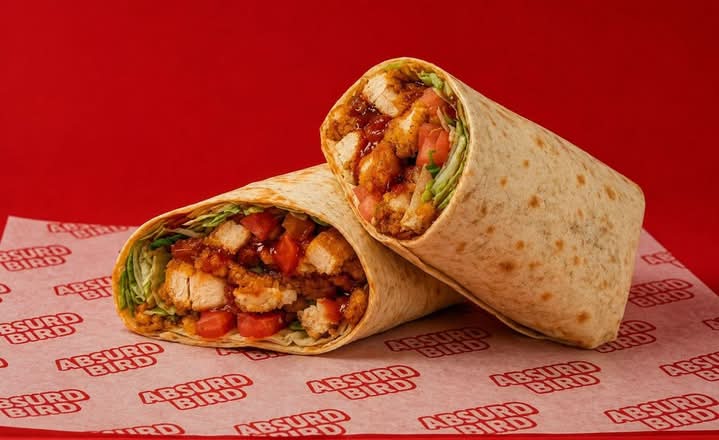 Absurd BBQ Chicken Wrap