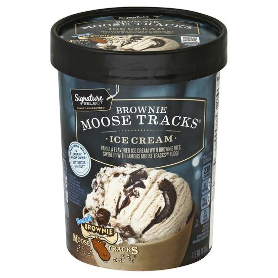 Signature Select Brownie Moose Tracks Ice Cream