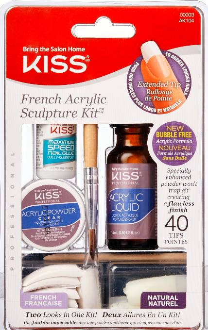 Kiss trousse manucure française acrylique c - french acrylic kit c