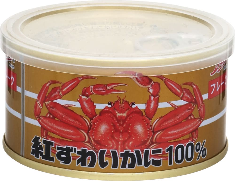 348984：ストー缶詰 紅ずわいかにフレーク缶詰 100G / Suto Red Snow