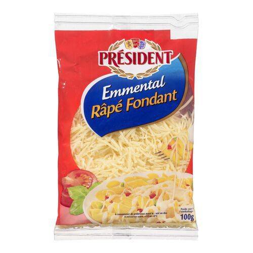 Président fromage emmental râpé fondant - grated melting emmental cheese