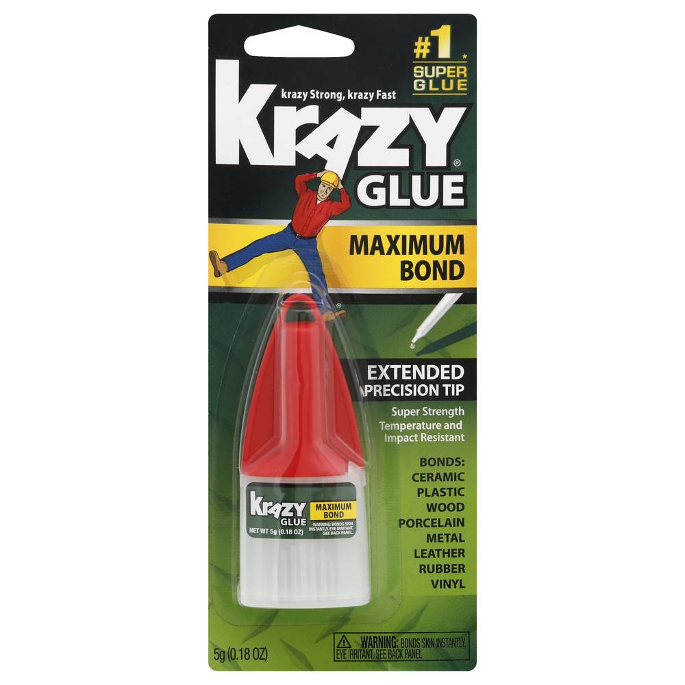 Krazy Glue Extra Strong Glue With Extended Precision Tip (0.18 oz)