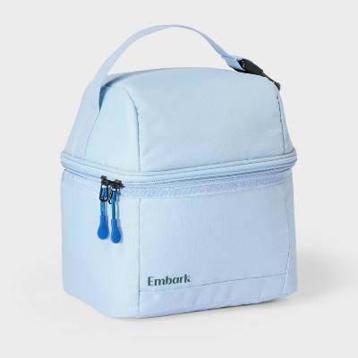 Embark Dual Compartment Classic Molded Lunch Bag (blue)