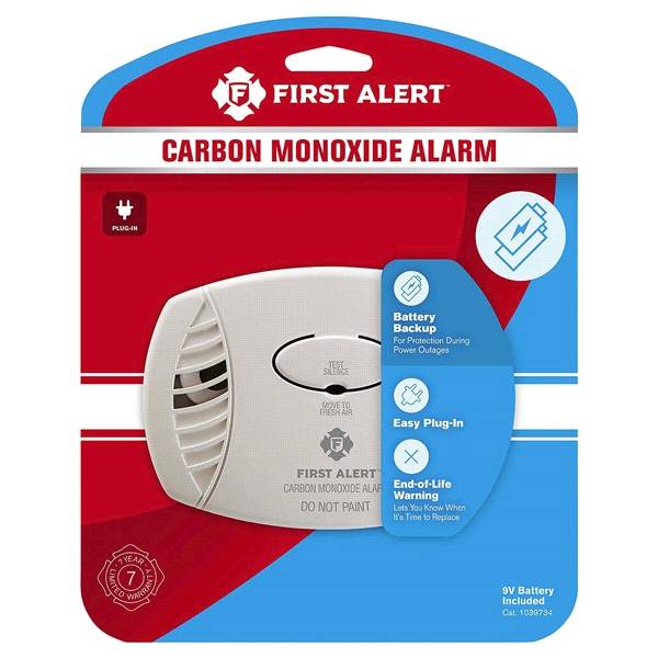 First Alert Co605 Carbon Monoxide Plug-In Alarm With Battery Backup