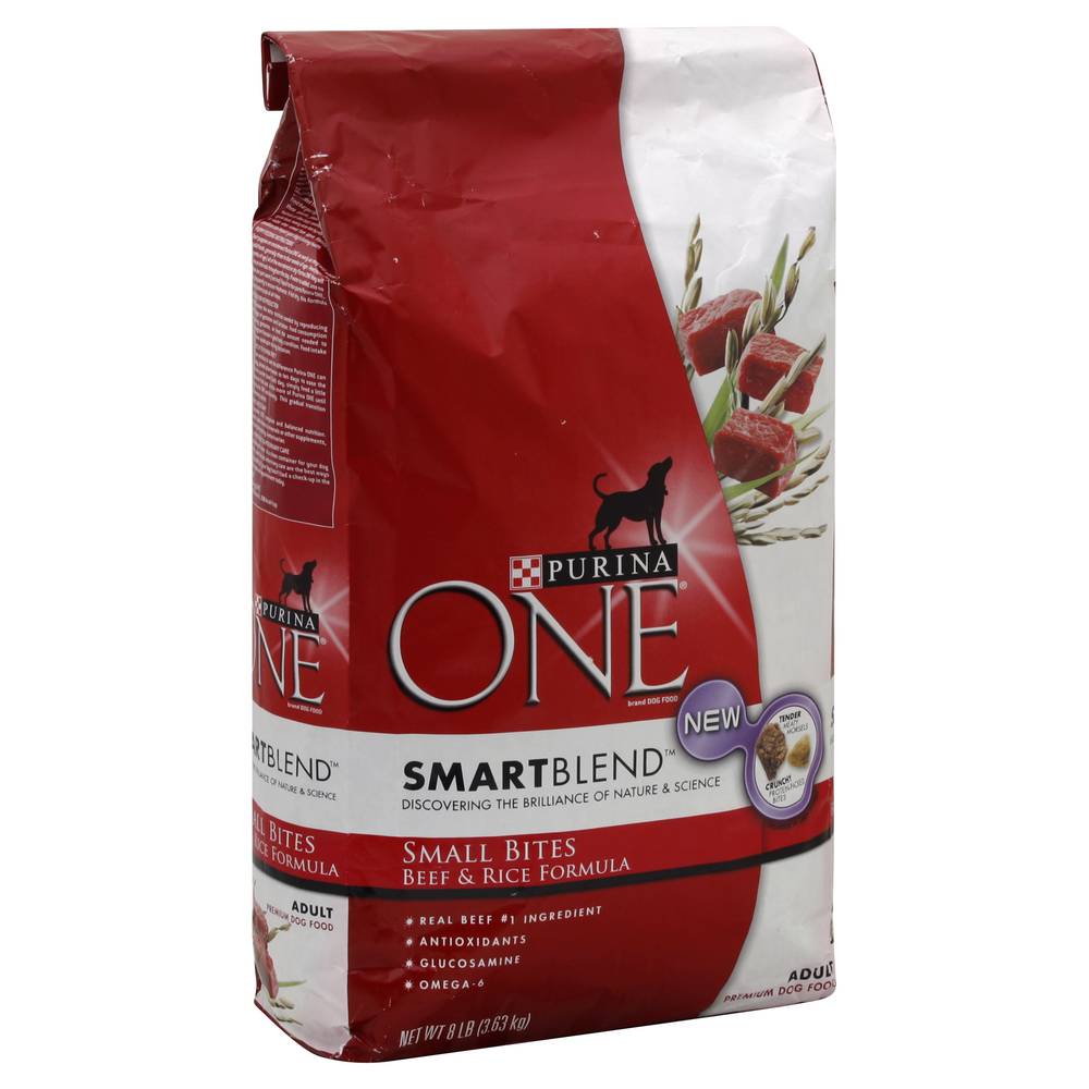 Purina One Smartblend Small Bites Beef & Rice Formula Adult Dog Food