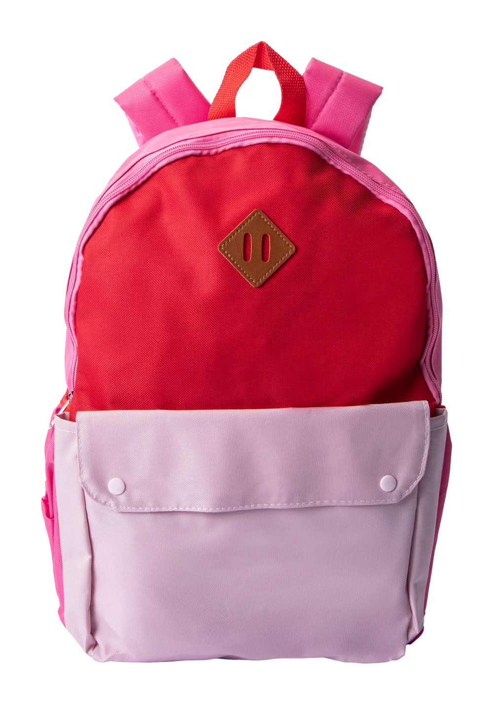 Two-Tone Snap Backpack Red