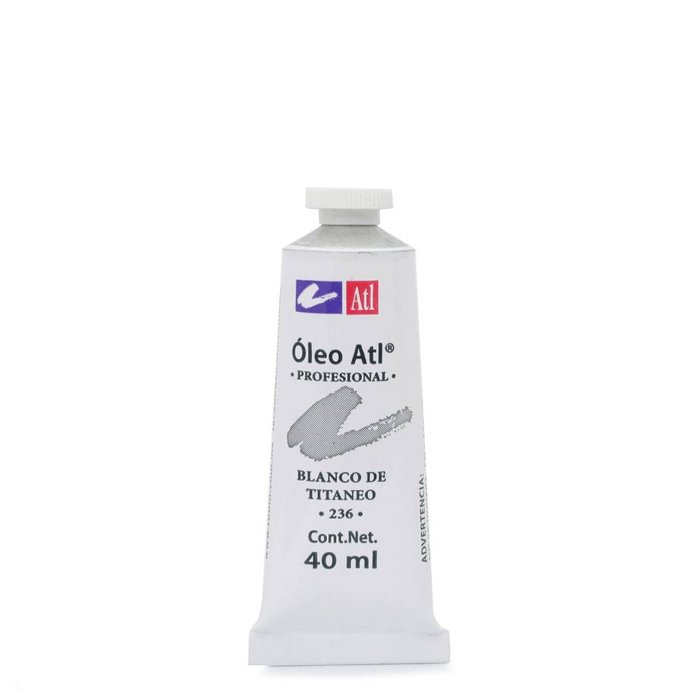 Atl pintura óleo blanco de titaneo 236 (tubo 40 ml)