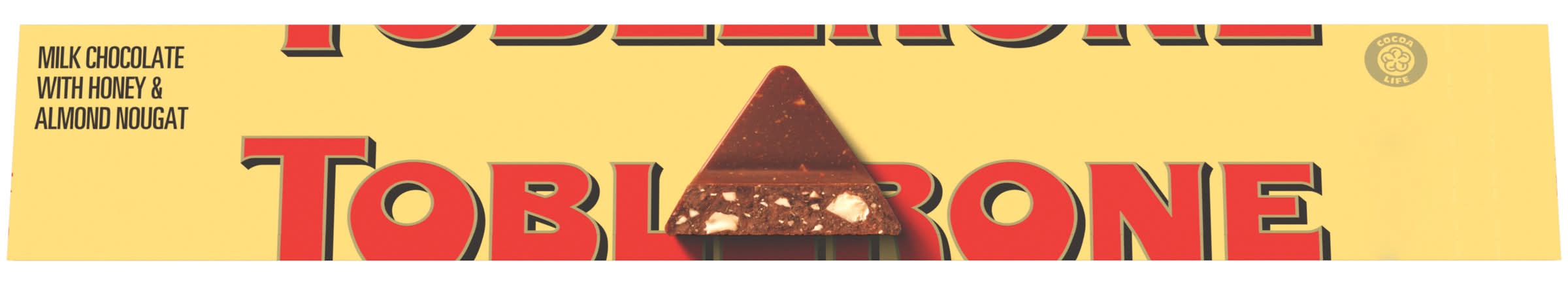 Toblerone Swiss Candy Bar, Milk Chocolate Honey & Almond Nougat (3.52 oz)