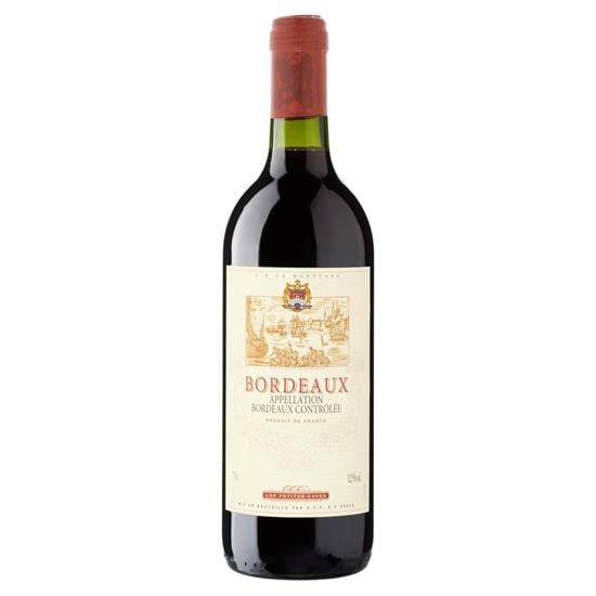 Vin rouge Bordeaux LES PETITES CAVES - la bouteille de 75cl