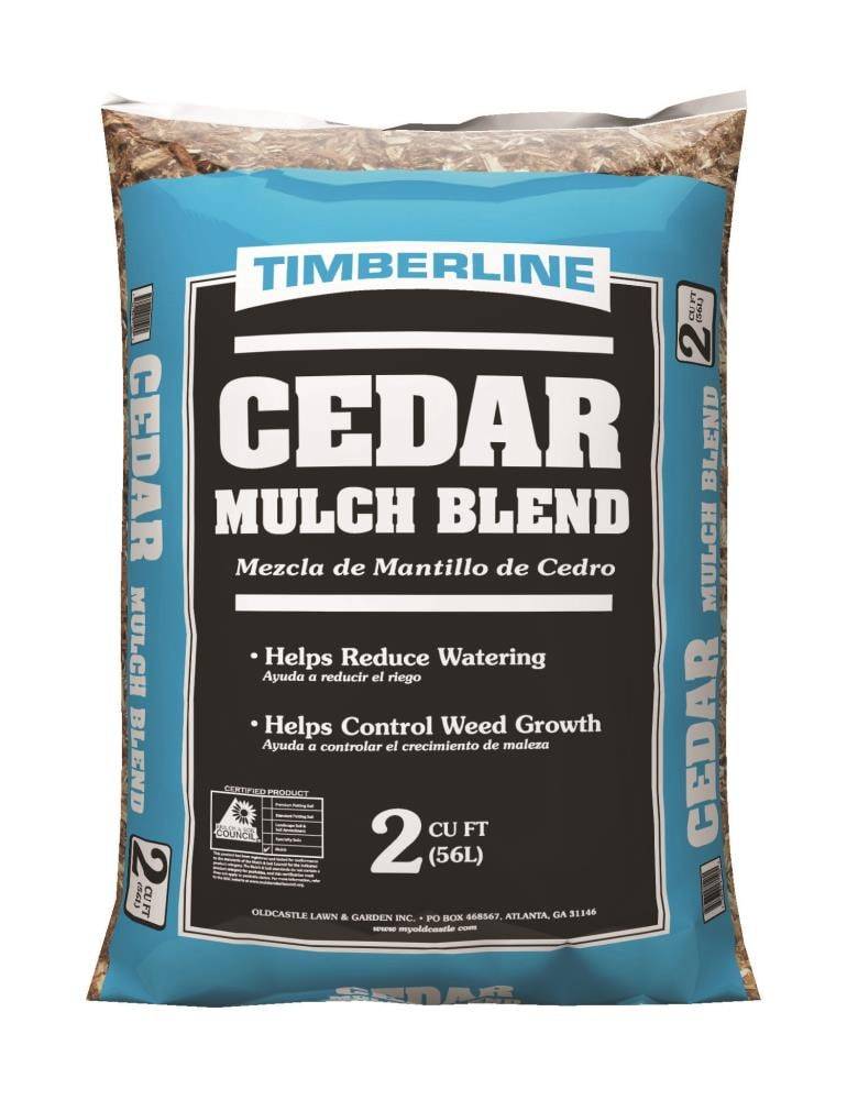 Timberline Premium 2-cu ft All Natural Cedar Blend Cedar Mulch Blend Mulch | NA