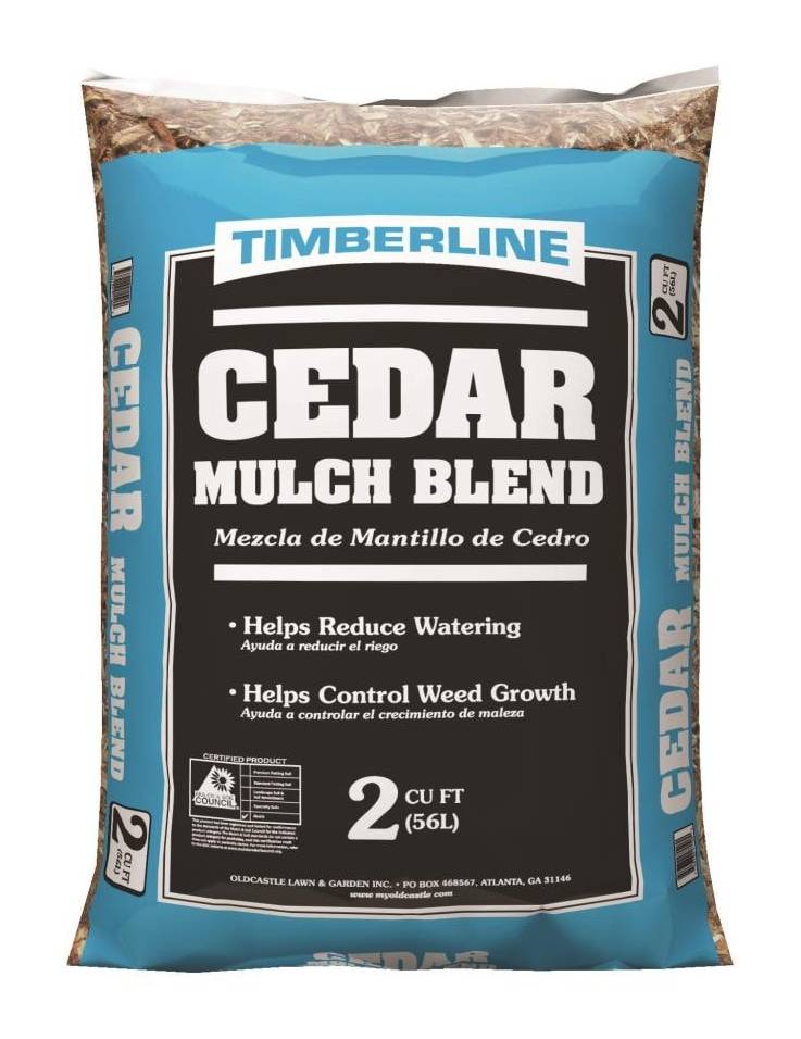 Timberline Premium 2-cu ft All Natural Cedar Mulch Blend Mulch | 52055477