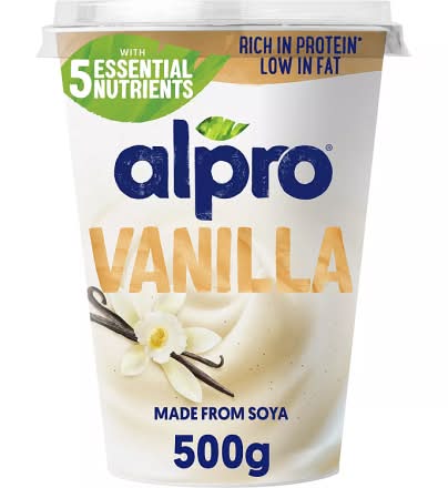 Alpro Vanilla, Plant-Based Soya Milk Yogurt (500g)