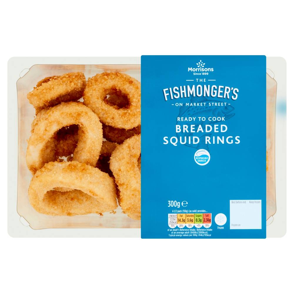 Morrisons Fishmonger's on Market Street Breaded Squid Rings (300g)