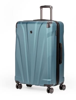 SwissGear Cascade Hardside Suitcase 7330, Large Checked, Teal