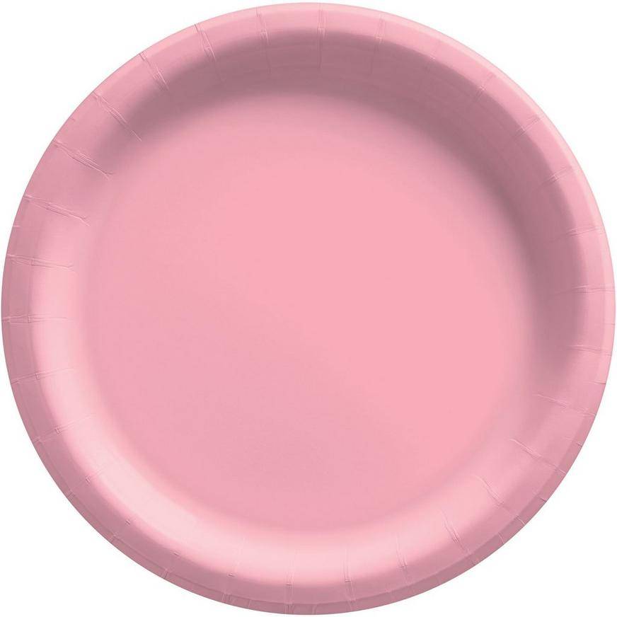 Party City Extra Sturdy Paper Dinner Plates (10 inch/pink)