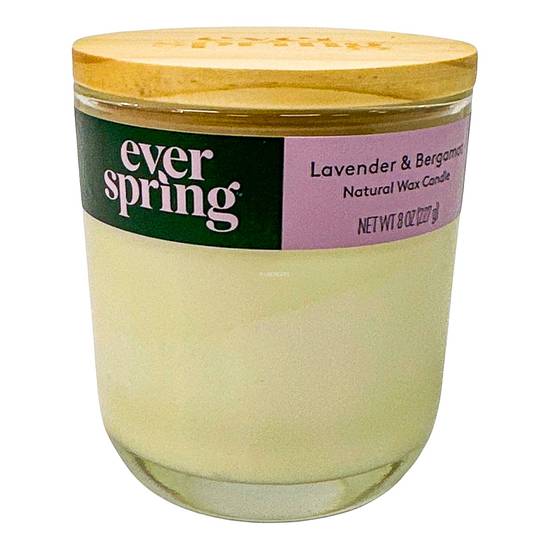Everspring Lavender & Bergamot Natural Wax Candle