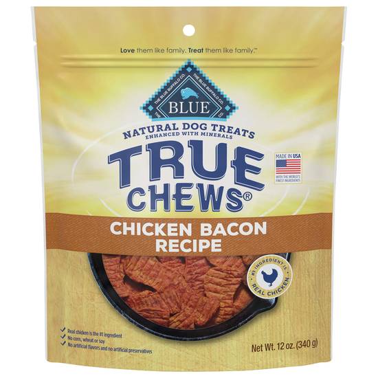 Blue Buffalo True Chews Chicken and Bacon Premium Natural Dog Treats