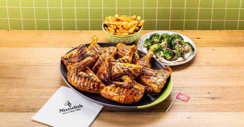 2 Whole PERi-PERi Chickens + 2 Large Sides