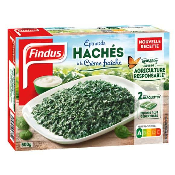 Findus - Légumes cuisinés épinards hachés crème (500g)