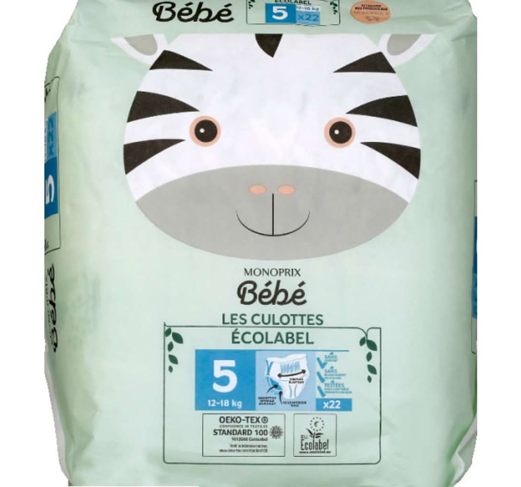 Monoprix Bébé - Les culottes écolabel, Taille 5 (22)