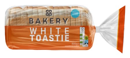 Co-op Bakery White Toastie Bread (800g)