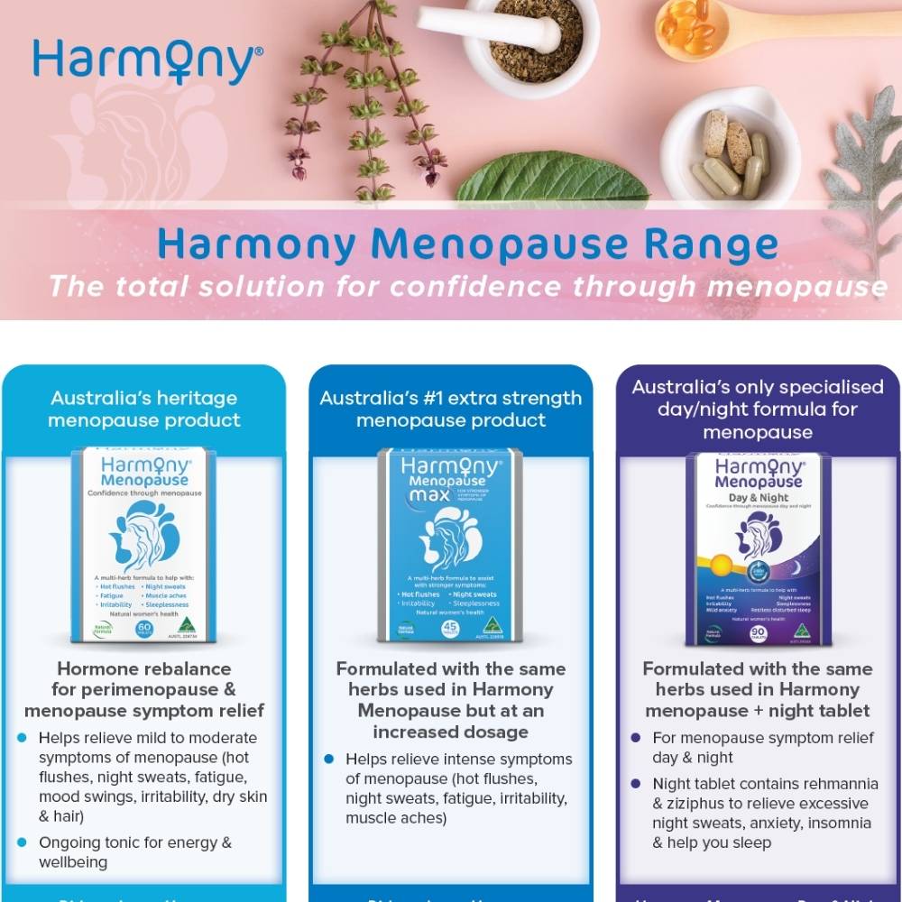 Harmony Organic Menopause Max Tablets Delivery Near Me | Order Online ...