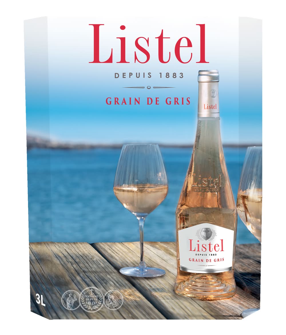 Listel - Vin rosé languedoc roussillon cinsault igp grain de gris domestique (3L)