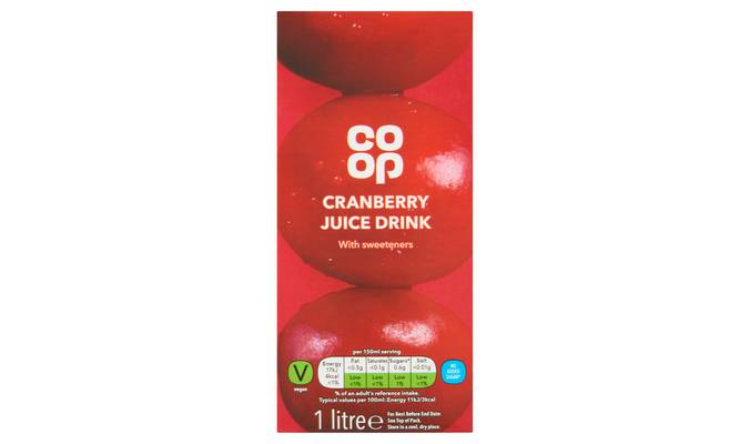 Co-op Cranberry Juice Drink 1 Litre