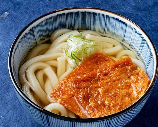 さぬき きつねかけうどん Sanuki Udon Noodle Soup with Fried Tofu