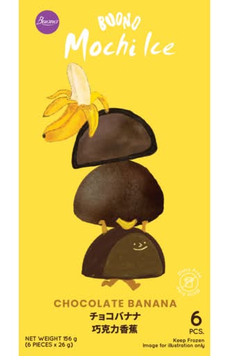 Buono Mochi Ice Chocolate Banana 156g