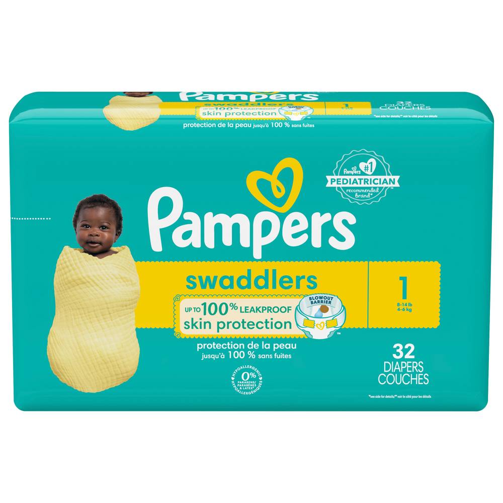 Pampers Swaddlers Diapers Size 1 (32 ct)