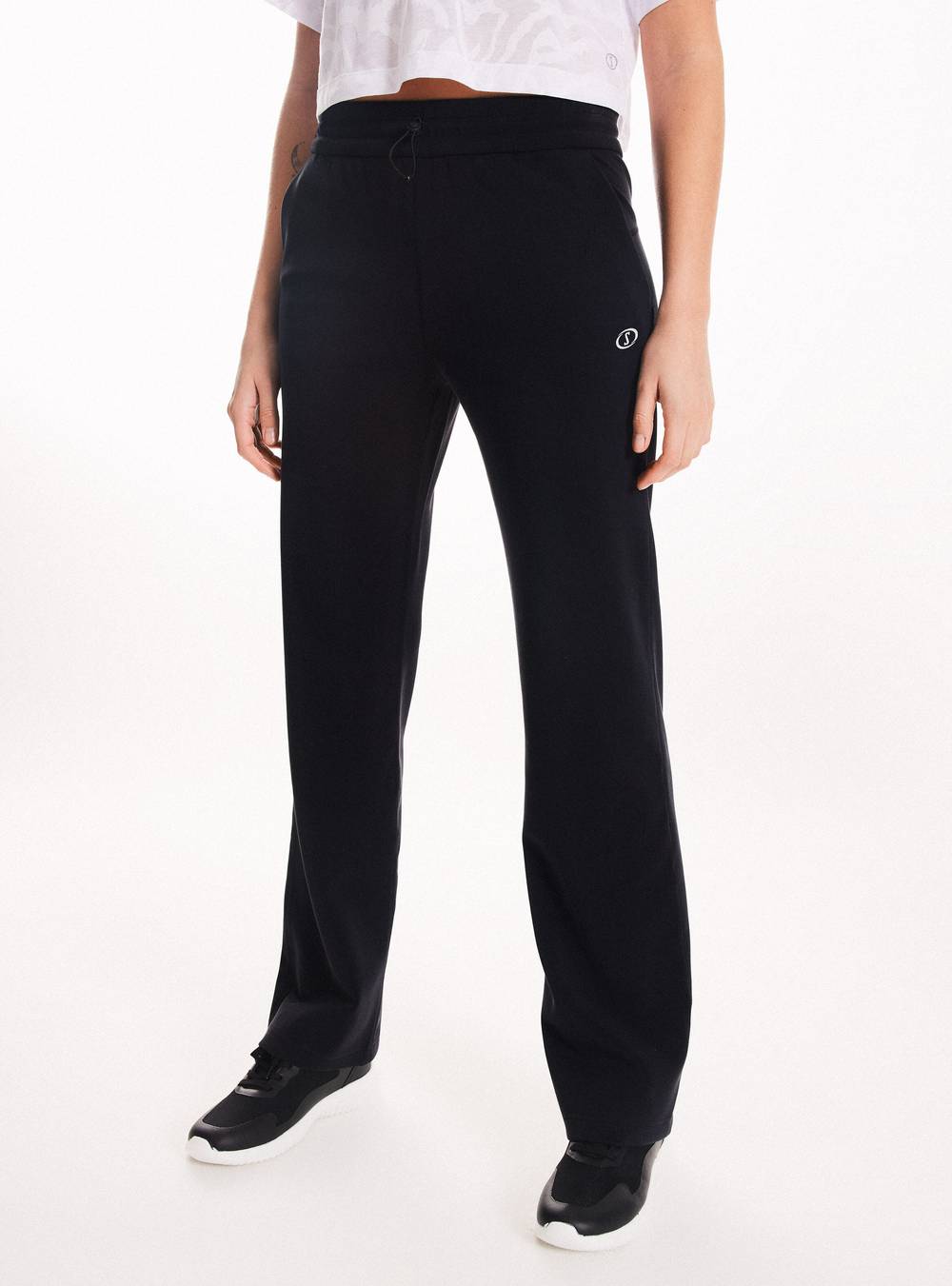 Spalding pantalón caida fluida negro 'm