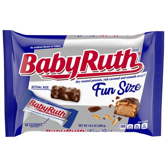 Baby Ruth Fun Size Peanuts Caramel & Nougat Bar