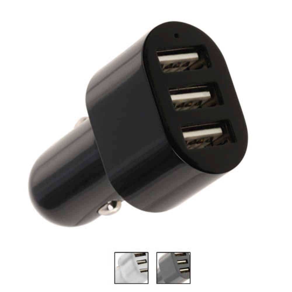 Tech And Go 4.4 Amp 3-Port Car Charger