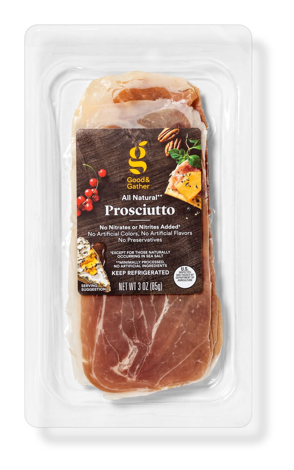 Good & Gather All Natural Sliced Prosciutto (3 oz)