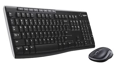 Logitech Combo MK270 Wireless Keyboard & Mouse, Black (920-004536)
