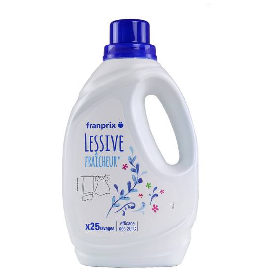 Lessive liquide fraicheur franprix 1,25l