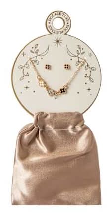 Double Take Necklace 2-Pack Gold Clover
