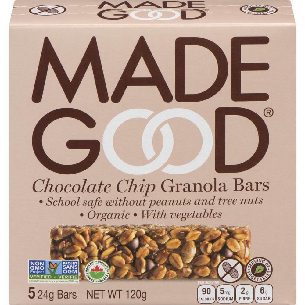 Made Good Organic Chocolate Chip Granola Bars (120 g)