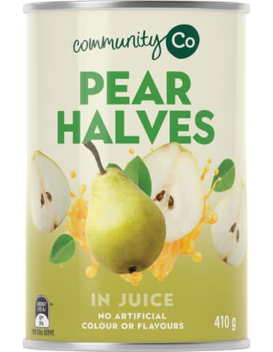 Community Co Pear Halves in Juice (410g)