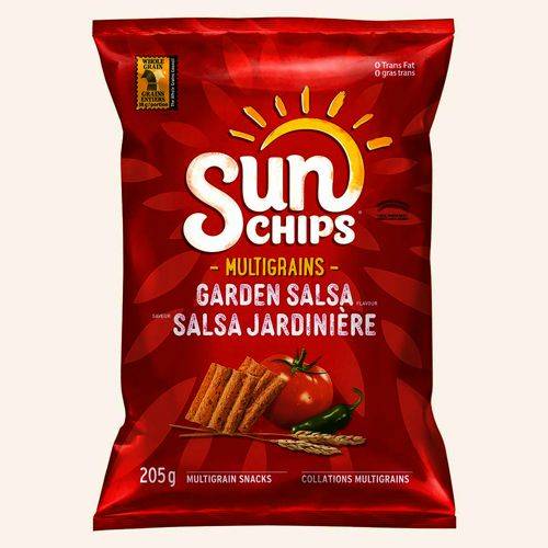 SunChips · Multigrains garden salsa snacks - Collations multigrains à la salsa jardinière (205 g - 205g)