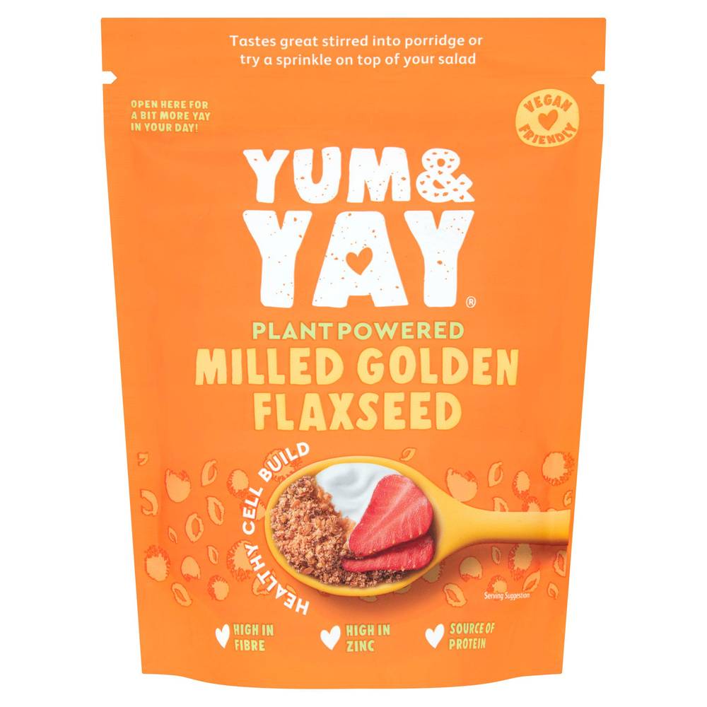 Yum & Yay Glorious Milled Golden Flaxseed 200g