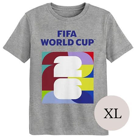 FIFA World Cup Men's Grey Multi-Color Logo T-Shirt - X-Large 1.0 ea