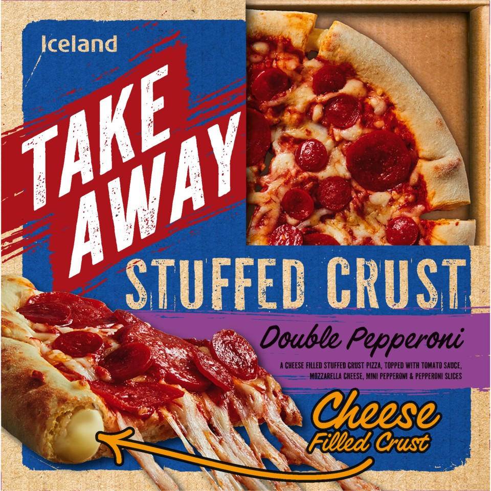 Iceland Stuffed Crust Double Pepperoni Pizza 