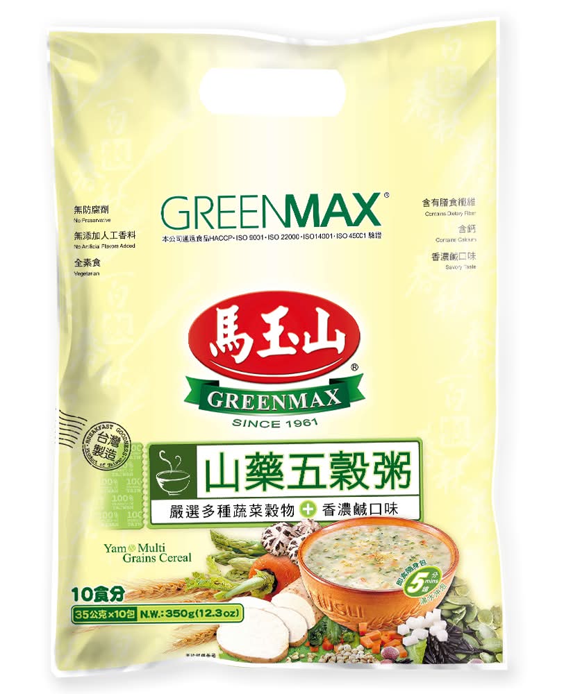 馬玉山山藥五穀粥 <35g克 x 10 x 1Bag包>