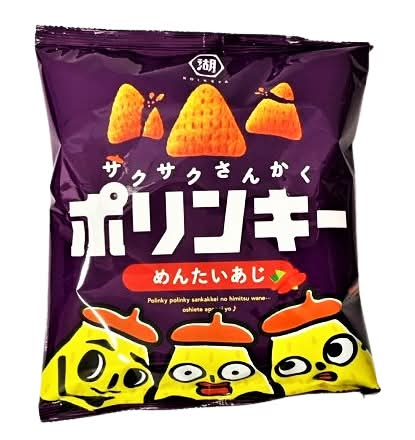 32_湖池屋　ポリンキー【めんたいあじ】（55g）