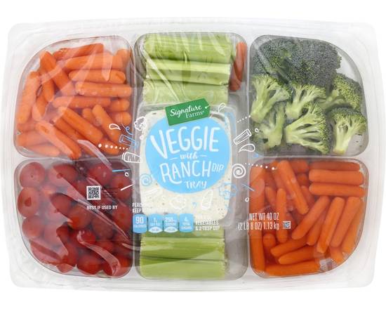 Order Signature Farms · Veggie with Ranch Dip Tray (40 oz) food online from Safeway store, Butte on bringmethat.com