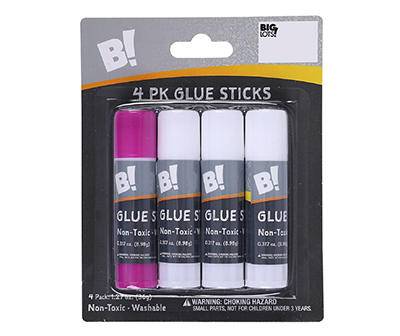 Big Lots Non Toxic Glue Sticks, White-Purple (4 ct)