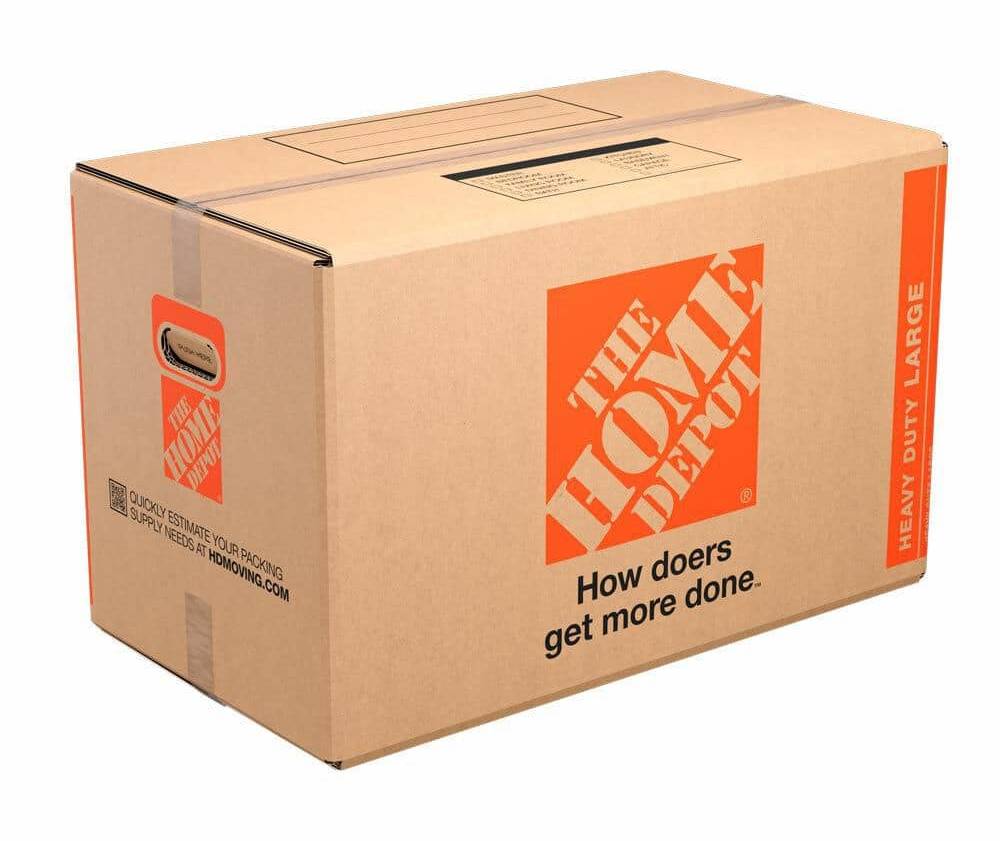 The Home Depot Moving Box With Handles, L